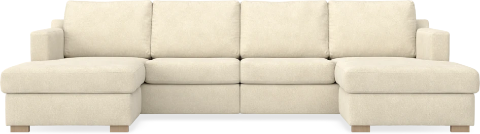 Friday - 2-sits soffa med två schäslonger - Beige