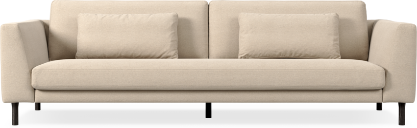 Willow - 4-sits soffa, hel dyna, fast klädsel - Beige