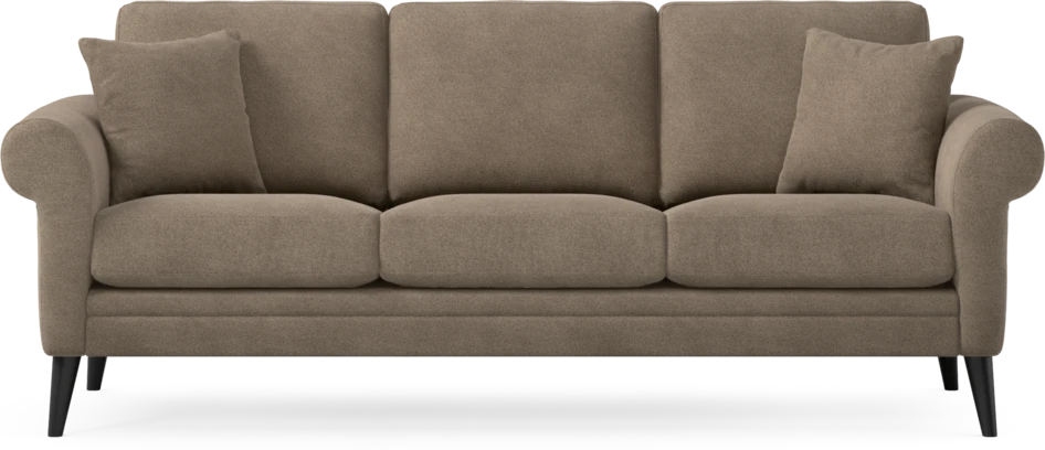 Eden - 3-sits soffa - Brun