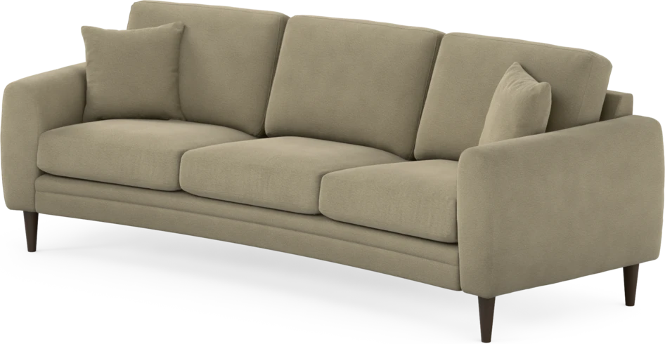 Eden - 3-sits soffa svängd - Beige