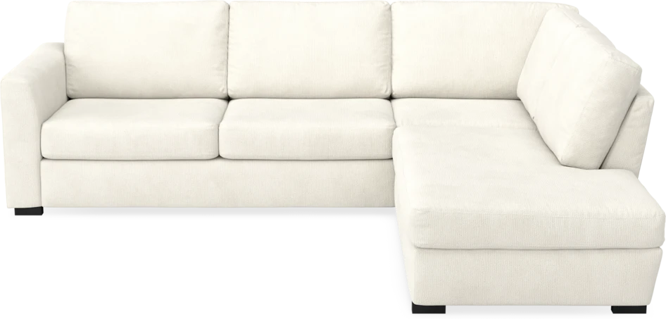 Friday - 2,5-sits soffa med divan höger - Vit