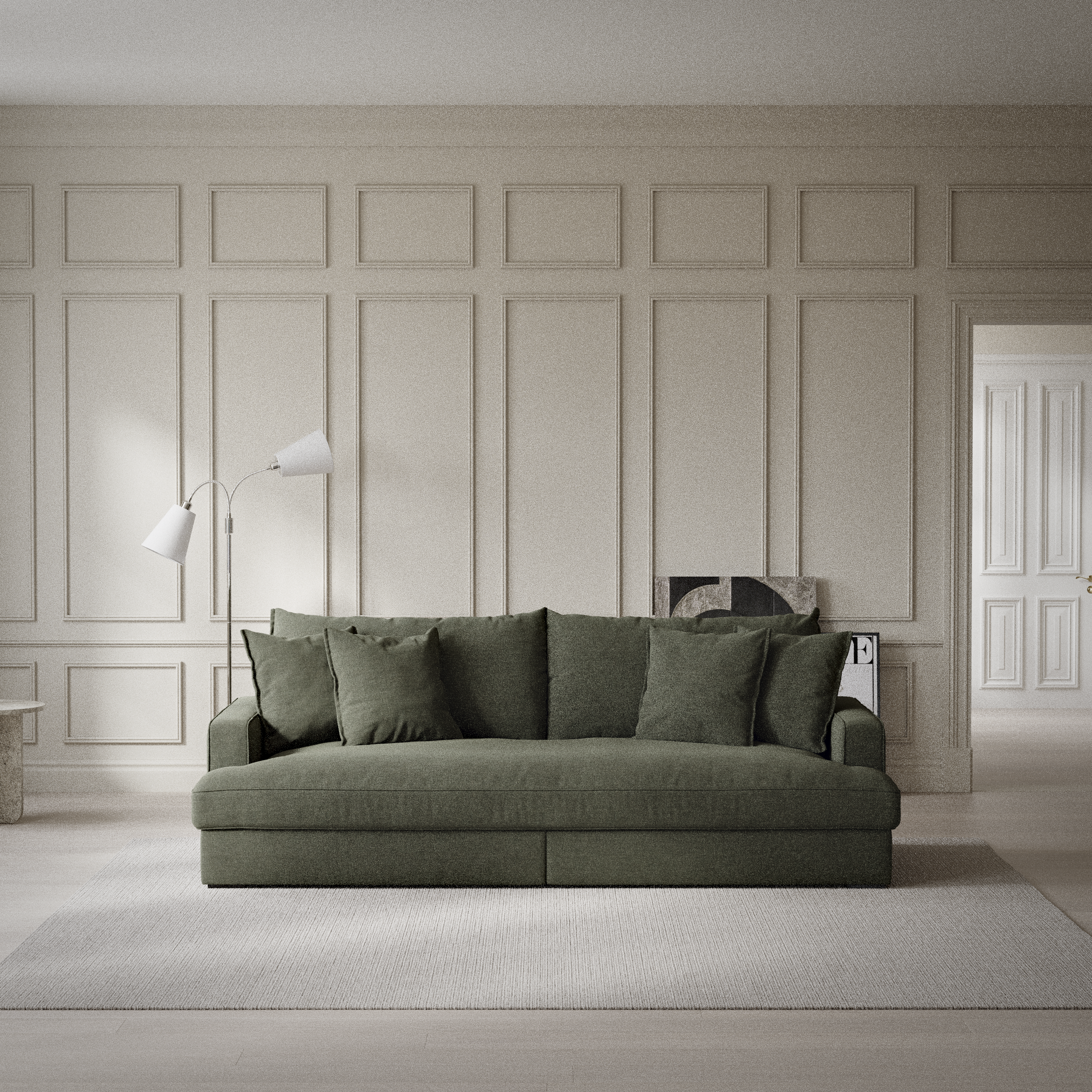 Rossi - 3-sits soffa, hel dyna - inspiration