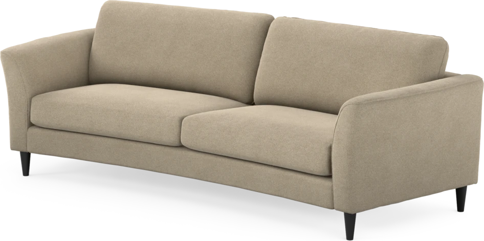 Bridge - 3-sits soffa svängd - Beige