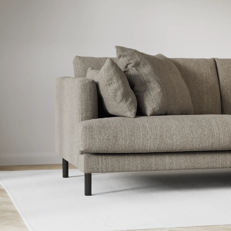 Harper - 4-sits soffa - Brun