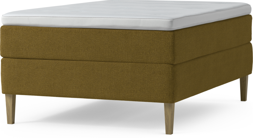 Delux Exclusive - Kontinentalsäng, enkelsäng 140 cm med bäddmadrass och sängben