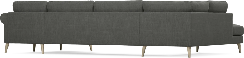 Bridge - 3-sits soffa med divan vänster och schäslong höger - Grå