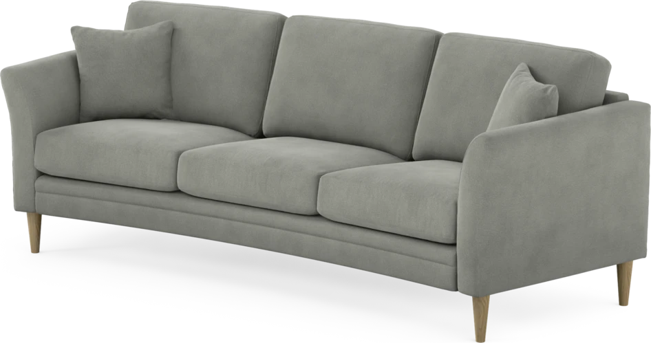 Eden - 3-sits soffa svängd - Grå