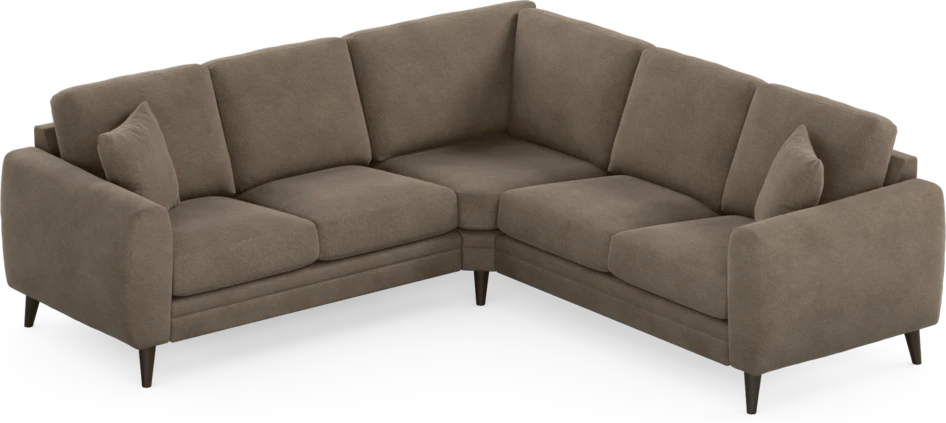 Eden - Hörnsoffa, 2+2-sits - Brun
