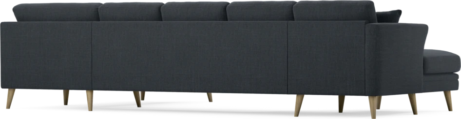Eden - 3-sits soffa med schäslong vänster och divan höger - Blå