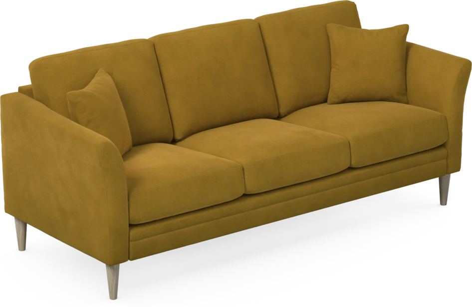 Eden - 3-sits soffa - Gul