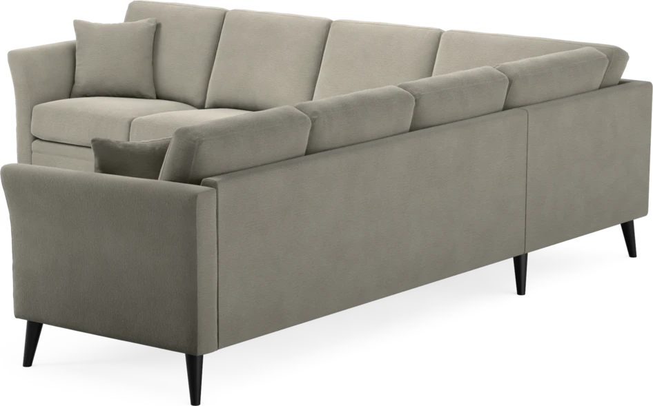 Eden - Hörnsoffa, 3+3-sits - Brun