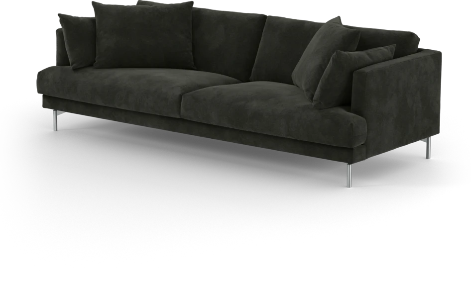 Harper - 4-sits soffa - Svart