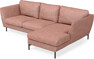 Madison Lux - 2-sits soffa med schäslong höger - Röd