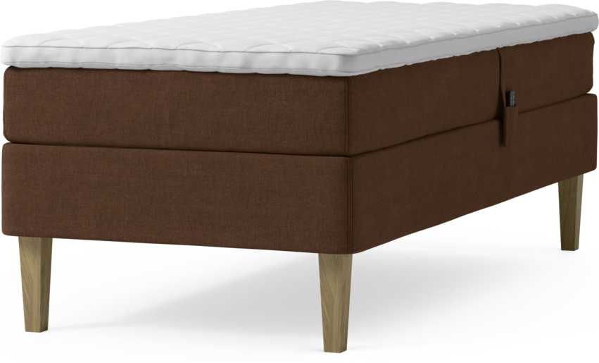 Delux Sense - Ställbar säng, enkelsäng med bäddmadrass och sängben