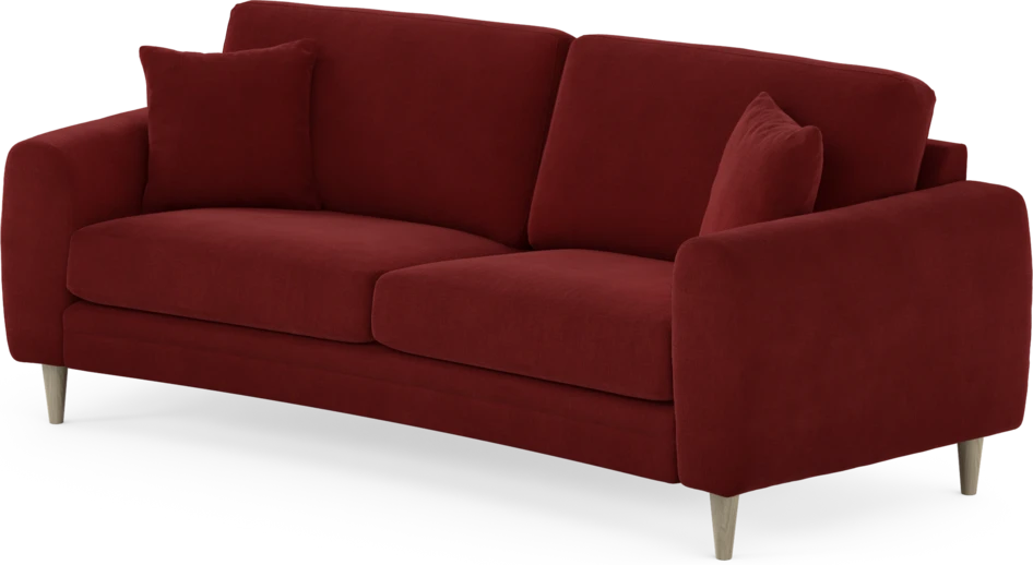 Eden - 2,5-sits soffa svängd - Röd