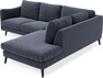 Madison - 2-sits soffa med divan höger - Blå