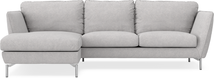 Madison Lux - 2-sits soffa med schäslong vänster - Grå
