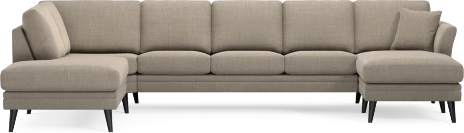 Eden - 3-sits soffa med divan vänster och schäslong höger - Beige