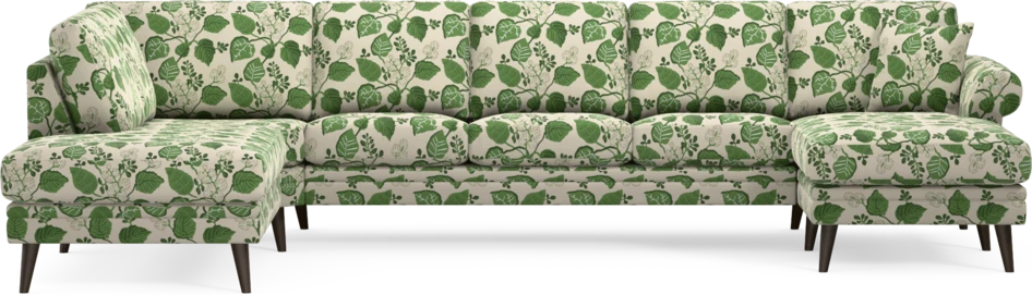 Eden - 3-sits soffa med divan vänster och schäslong höger - Flerfärgad