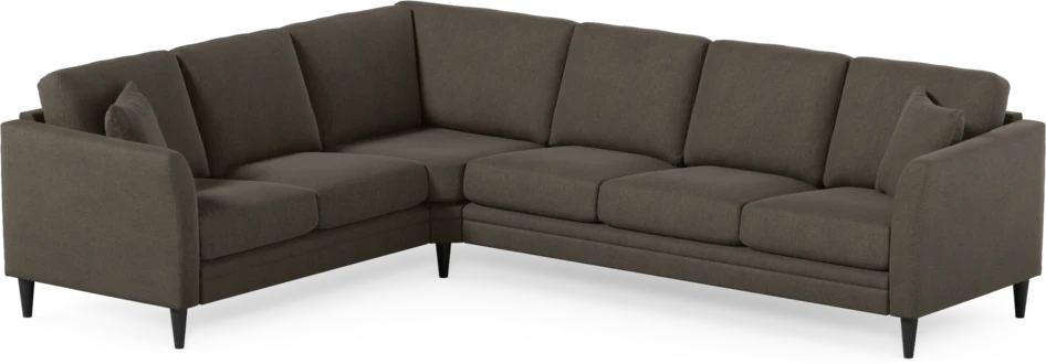 Eden - Hörnsoffa, 2+3-sits - Brun