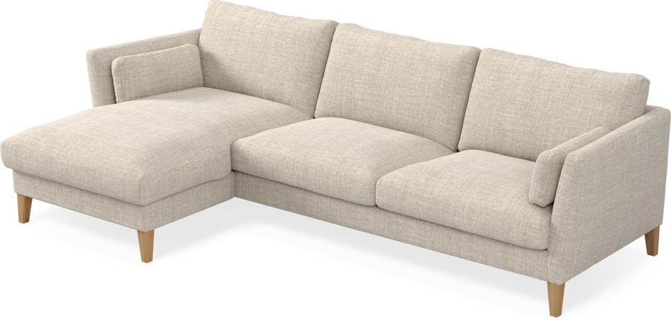 Winston - 3-sits soffa med schäslong, vändbar - Beige