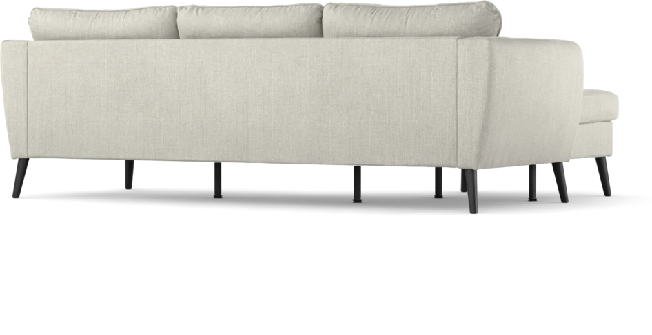 County - 3-sits soffa med flyttbar schäslong - Grå