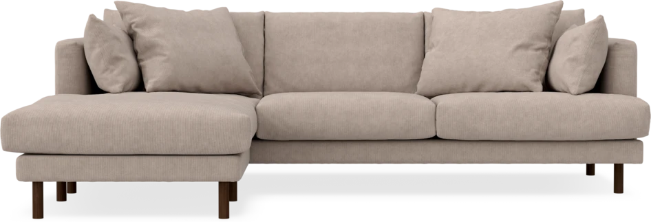 Harper - 4-sits med schäslong vänster - Beige
