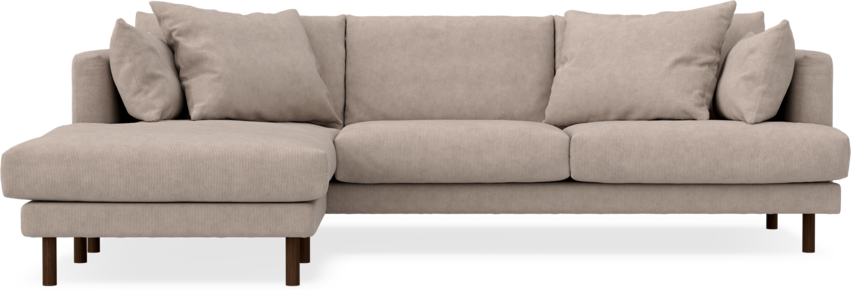 Harper - 4-sits med schäslong vänster - Beige