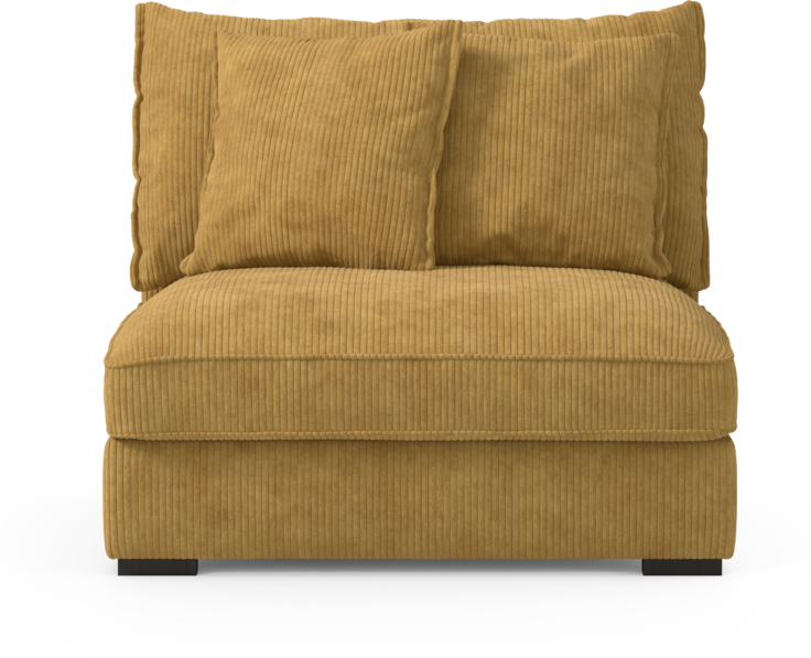 Rossi - 1,5-sits utan armstöd - Gul