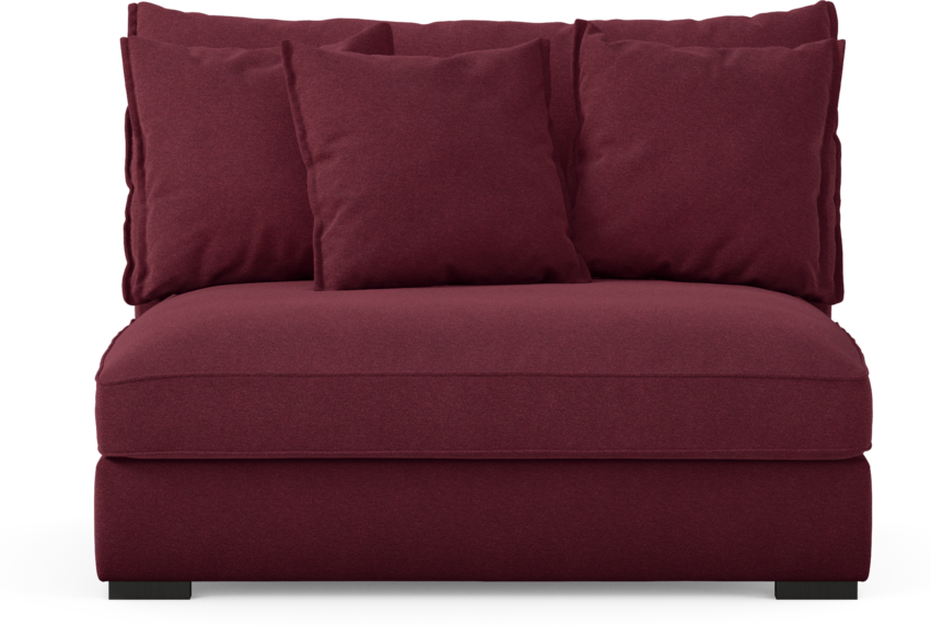 Rossi - 2-sits utan armstöd - Röd