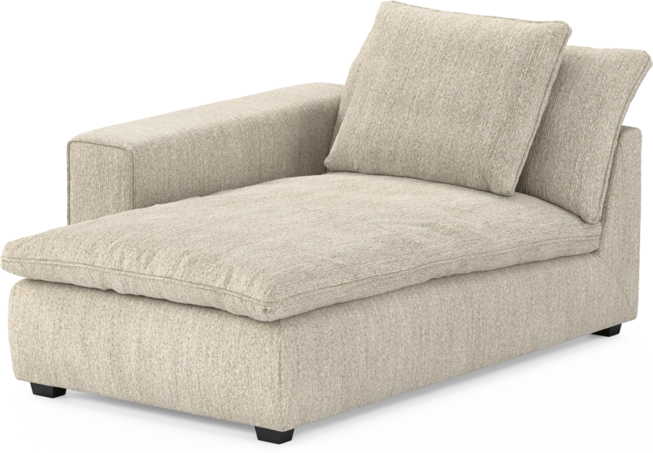 Bellora - Schäslong med armstöd vänster - Beige