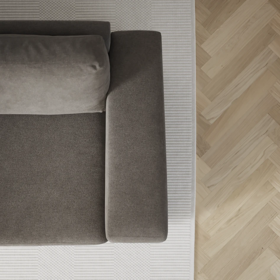 Friday - 2,5-sits soffa med divan vänster - Grå