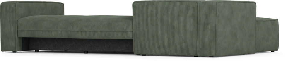 Ide - Bäddsoffa 3-sits med schäslong vänster - Grön