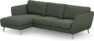 Madison Lux - 2-sits soffa med schäslong vänster - Grön