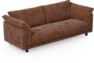 Cherrie - 3-sits soffa, hel dyna, fast klädsel - Orange