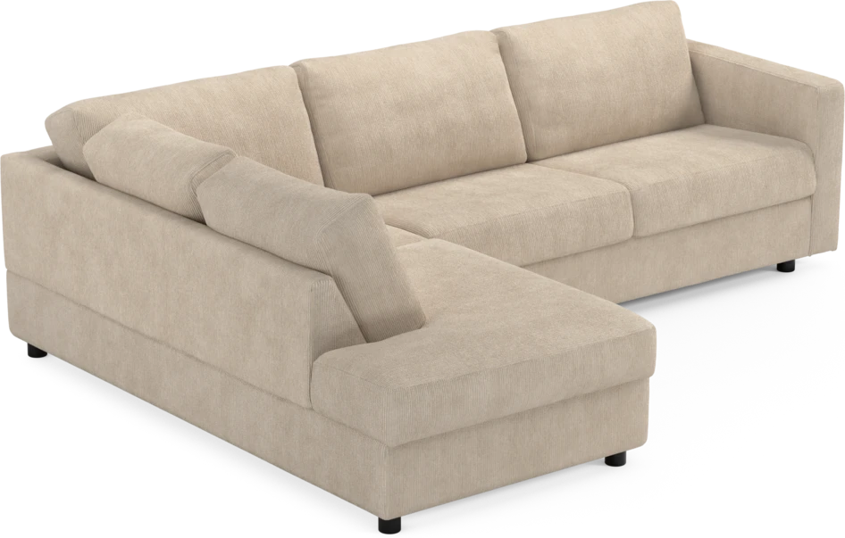 Lindö - Bäddsoffa 2,5-sits med divan - Beige