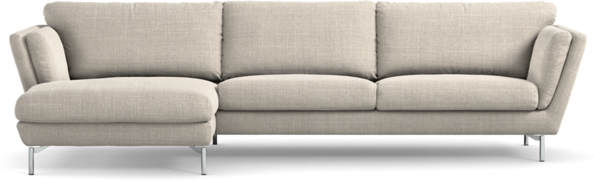 Madison Lux - 3-sits soffa med schäslong vänster - Beige