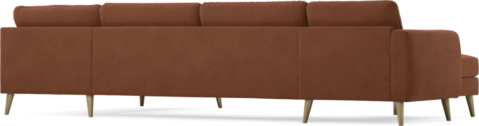Bridge - 3-sits soffa med schäslong vänster och divan höger - Orange