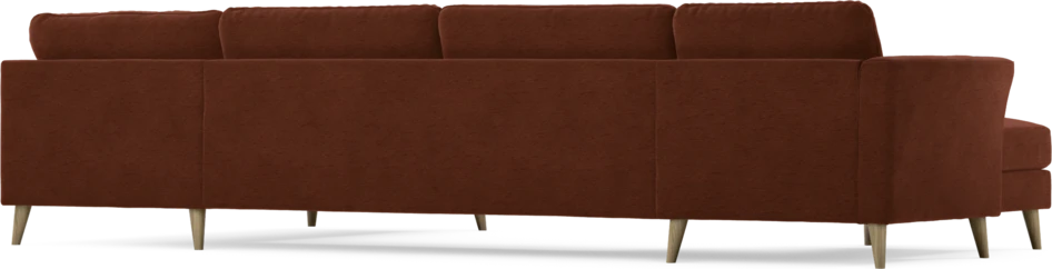 Bridge - 3-sits soffa med schäslong vänster och divan höger - Orange