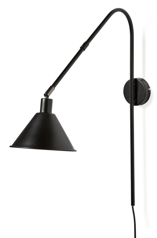 Jamie - Vägglampa, H60 B19 cm - Svart