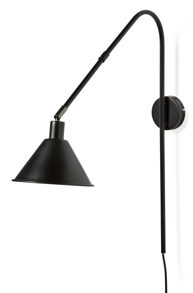 Jamie - Vägglampa, B19 H60 cm - Svart