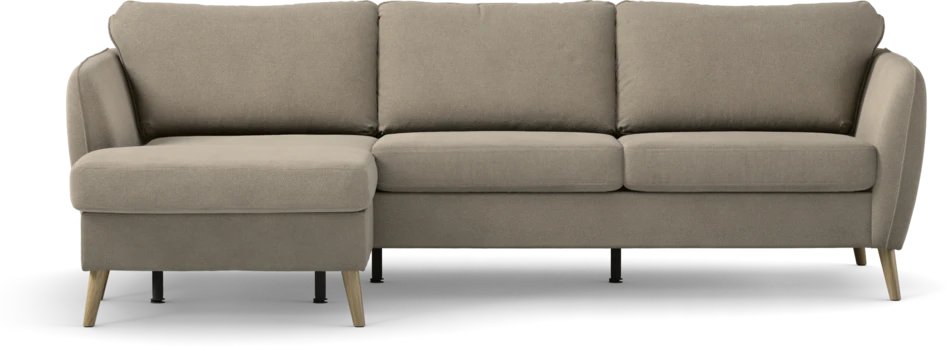 County - 3-sits soffa med flyttbar schäslong - Beige