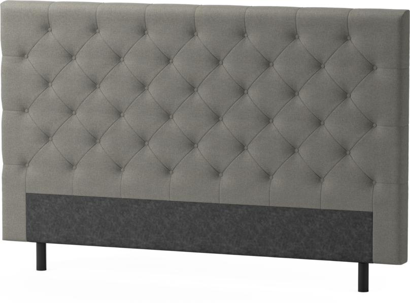 Delux Pikerad - Sänggavel, 90-210 cm - Grå