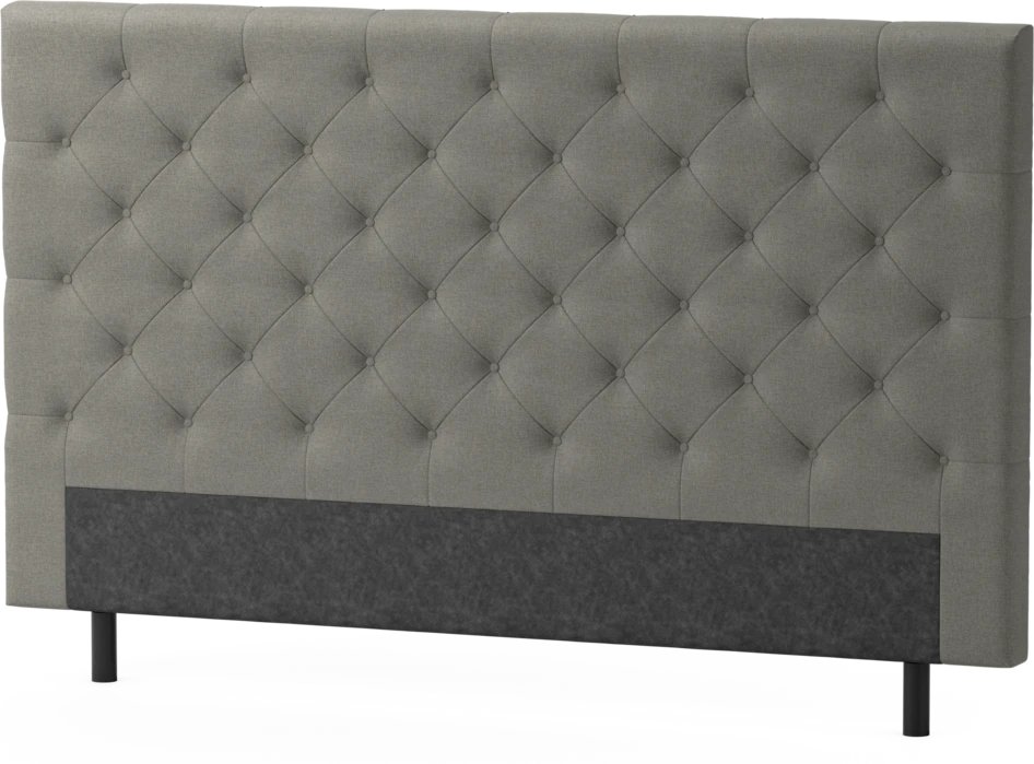 Delux Pikerad - Sänggavel, 90-210 cm - Grå