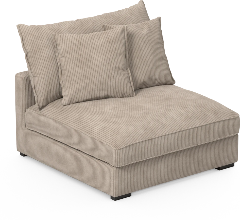 Rossi - 1,5-sits utan armstöd - Beige