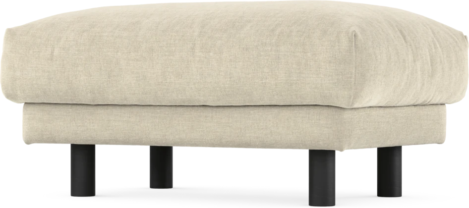 Cherrie - Fotpall 110, fast klädsel - Beige