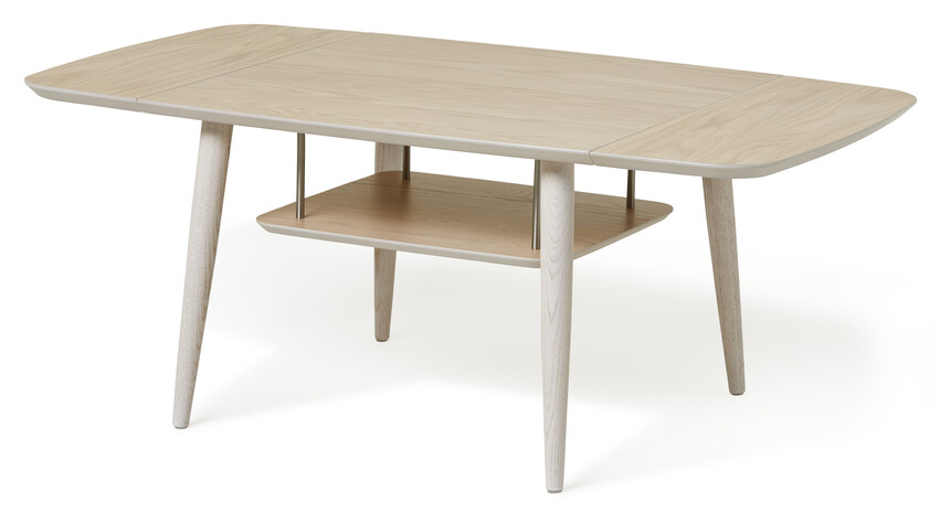 Louise - Soffbord, 70-120x70x48 cm - Beige