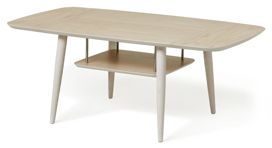 Louise - Soffbord, 70-120x70x48 cm - Beige