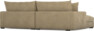 Rossi - 2-sits soffa med schäslong XL vänster - Beige