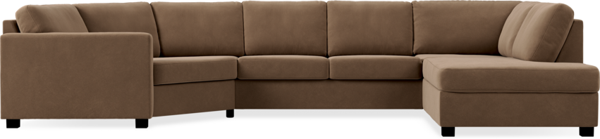 Nevada - 2-sits soffa med cosy hörn vänster och divan höger - Beige